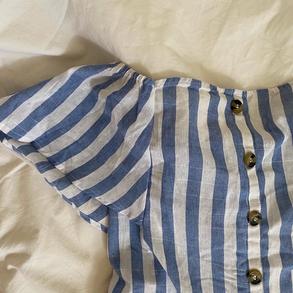 SHEIN Off the Shoulder Striped Dress - Picture 2 of 4